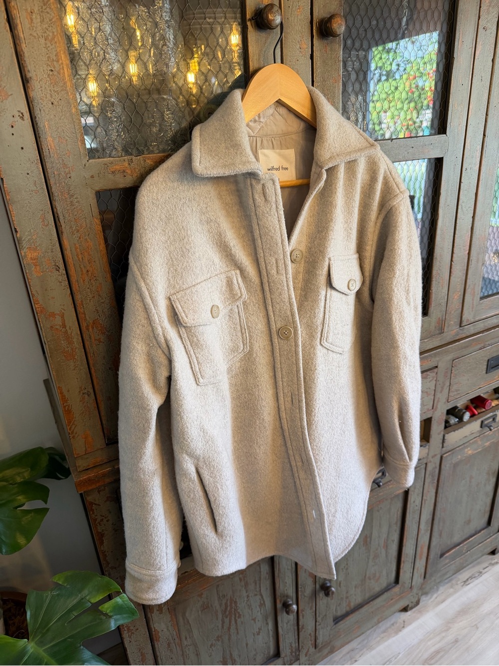 Wilfred Cream Utility Shacket Jacket - Picture 2 of 7